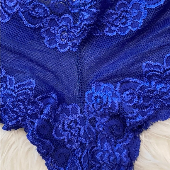 Frederick's Hollywood Blue Lacey Underwear Sz XXL - Picture 5 of 6